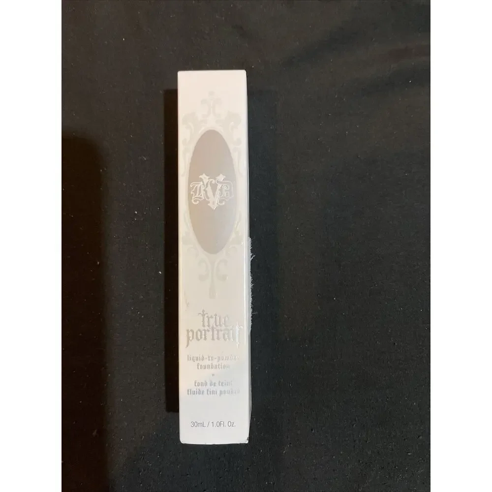 Vintage Kat Von D True Postrait Liquid to‎ Powder Foundation Deep 084 NEW